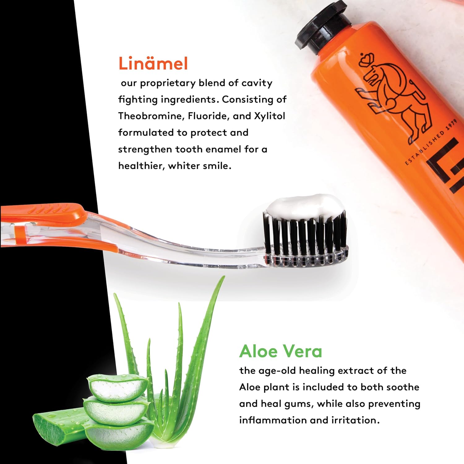 LINHART Whitening Toothpaste – Teeth Whitening, Enamel Strengthening Toothpaste with Mint Flavor (3.5 oz, Pack of 3)