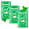 PUR Mints | Aspartame Free Breath Mints | Made with Xylitol | Sugar Free, Vegan, Gluten Free | Natural Spearmint Flavor | 65 Pieces in Re-Sealable pouch (Pack of 3)