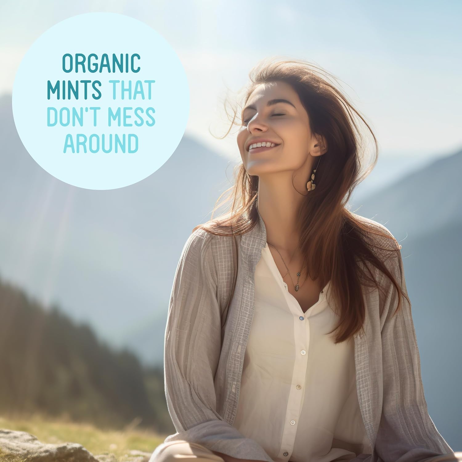 VerMints Organic Breath Mints Café Express - Real Ingredients, Lasting Coffee Flavor - Travel Size Tins - Non-GMO, Nut Free, Gluten Free, Vegan & Kosher Coffee Candy - 1.41oz Tins (Pack of 6)