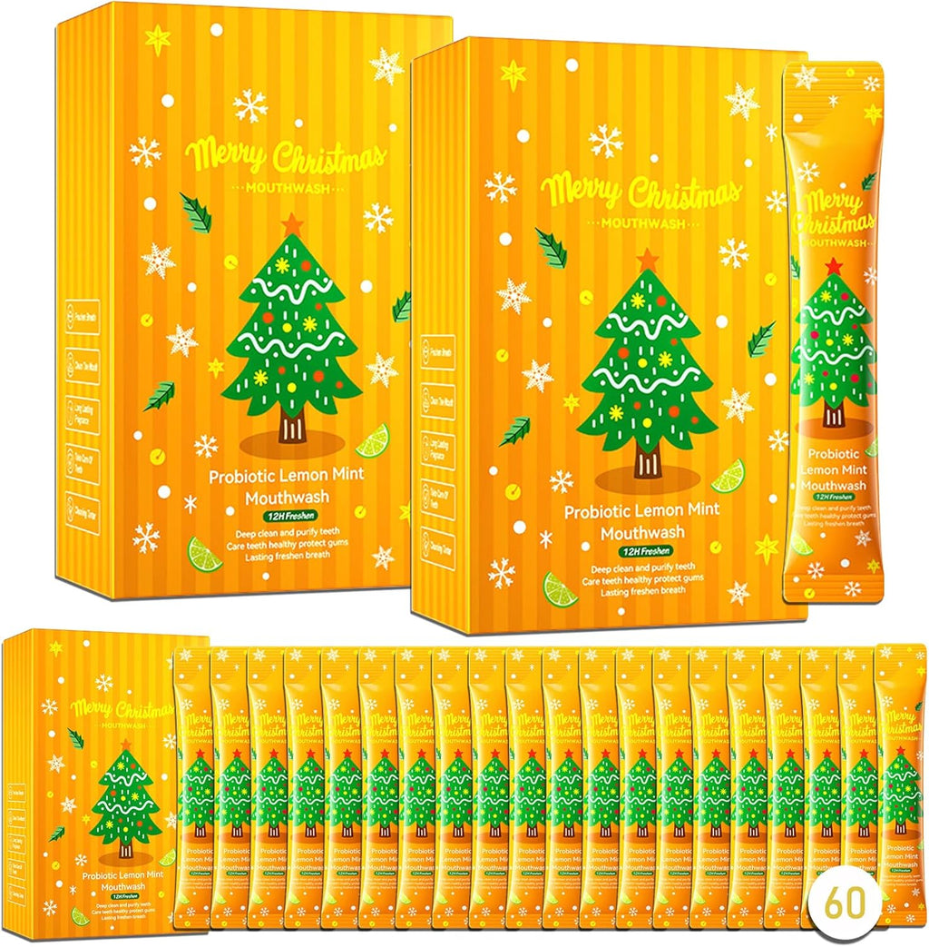 60PCS Travel Size Mouthwash,Portable Mini Mouthwash,Long-Lasting Freshness Travel Mouth Wash for Oral Care A55