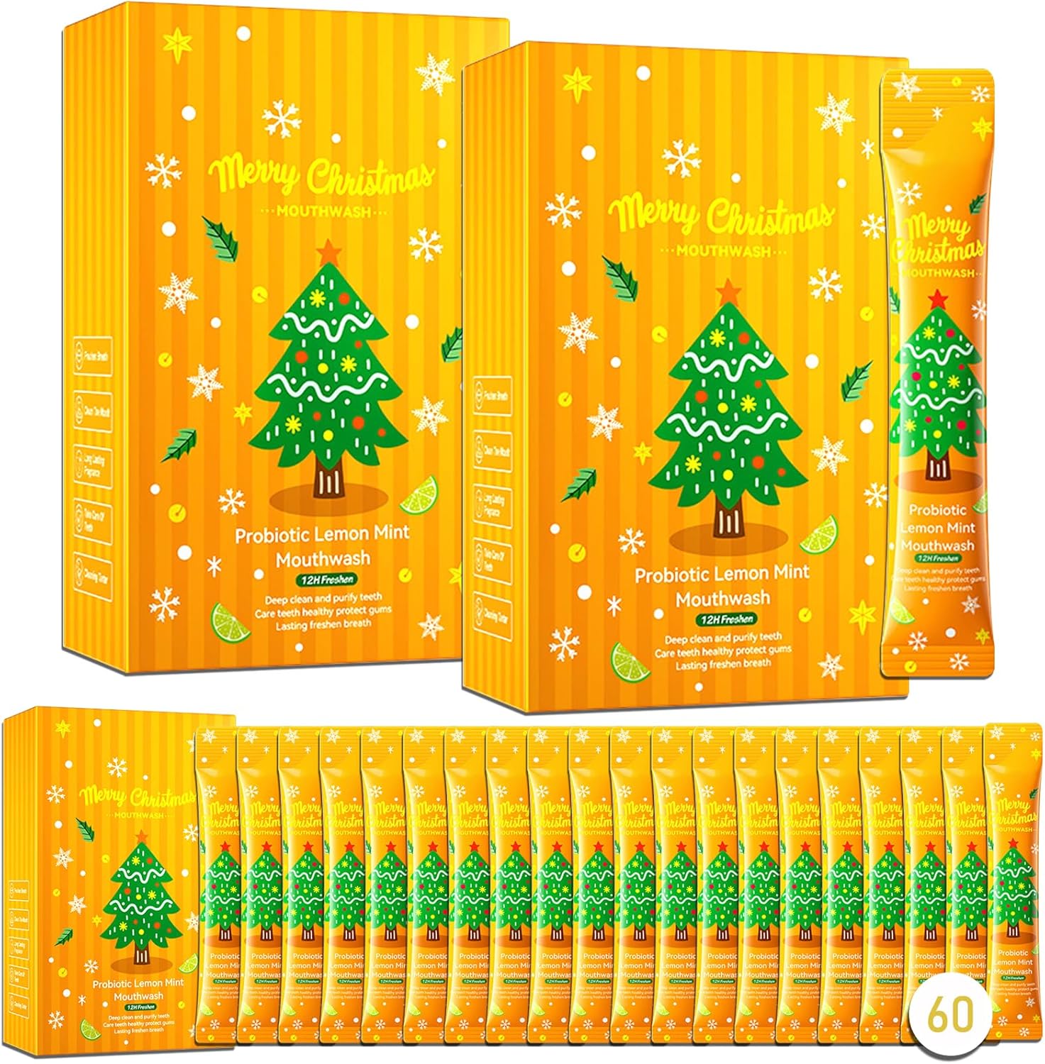 60PCS Travel Size Mouthwash,Portable Mini Mouthwash,Long-Lasting Freshness Travel Mouth Wash for Oral Care A55