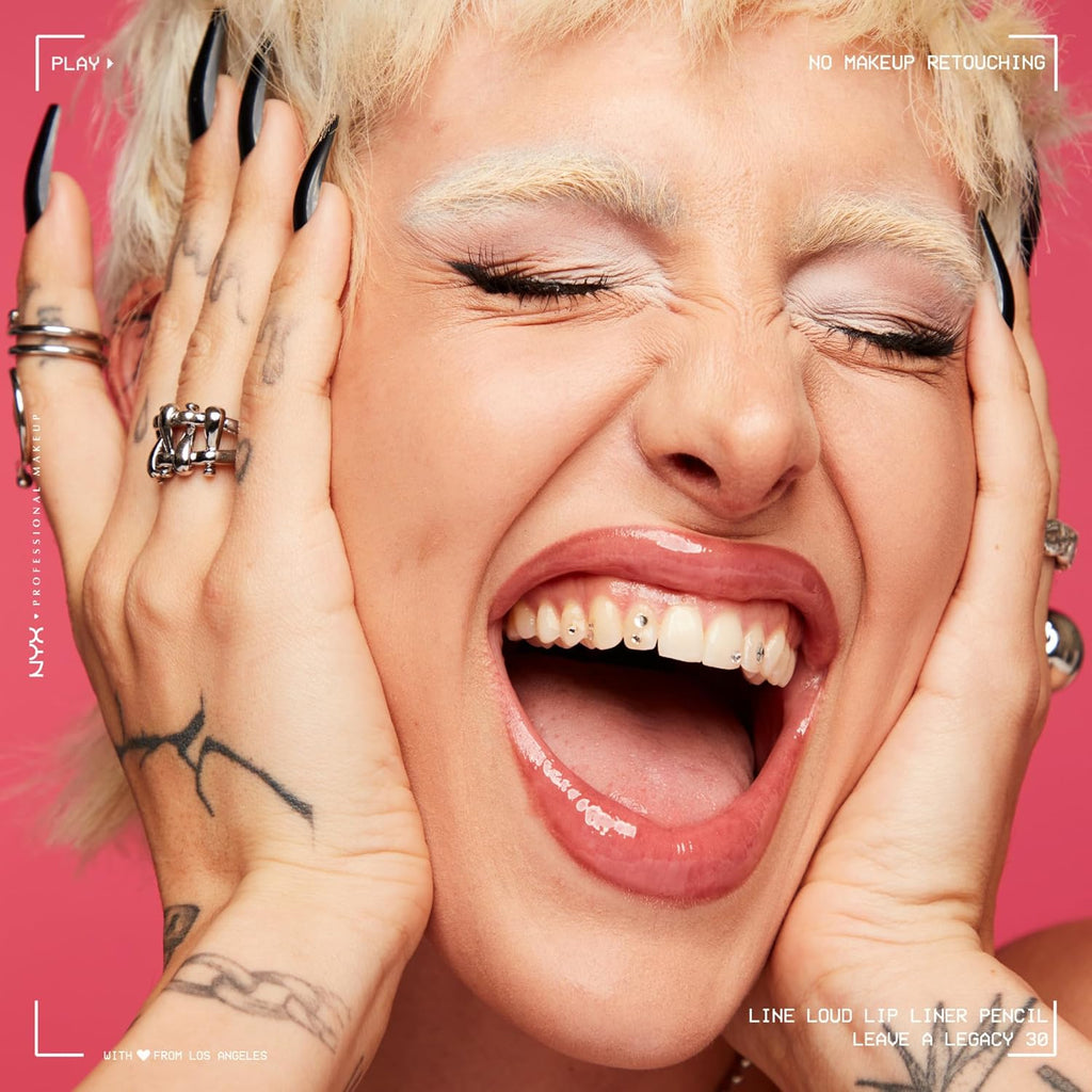 NYX PROFESSIONAL MAKEUP Line Loud Lip Liner, Longwear and Pigmented Lip Pencil with Jojoba Oil & Vitamin E - No Wine-ing