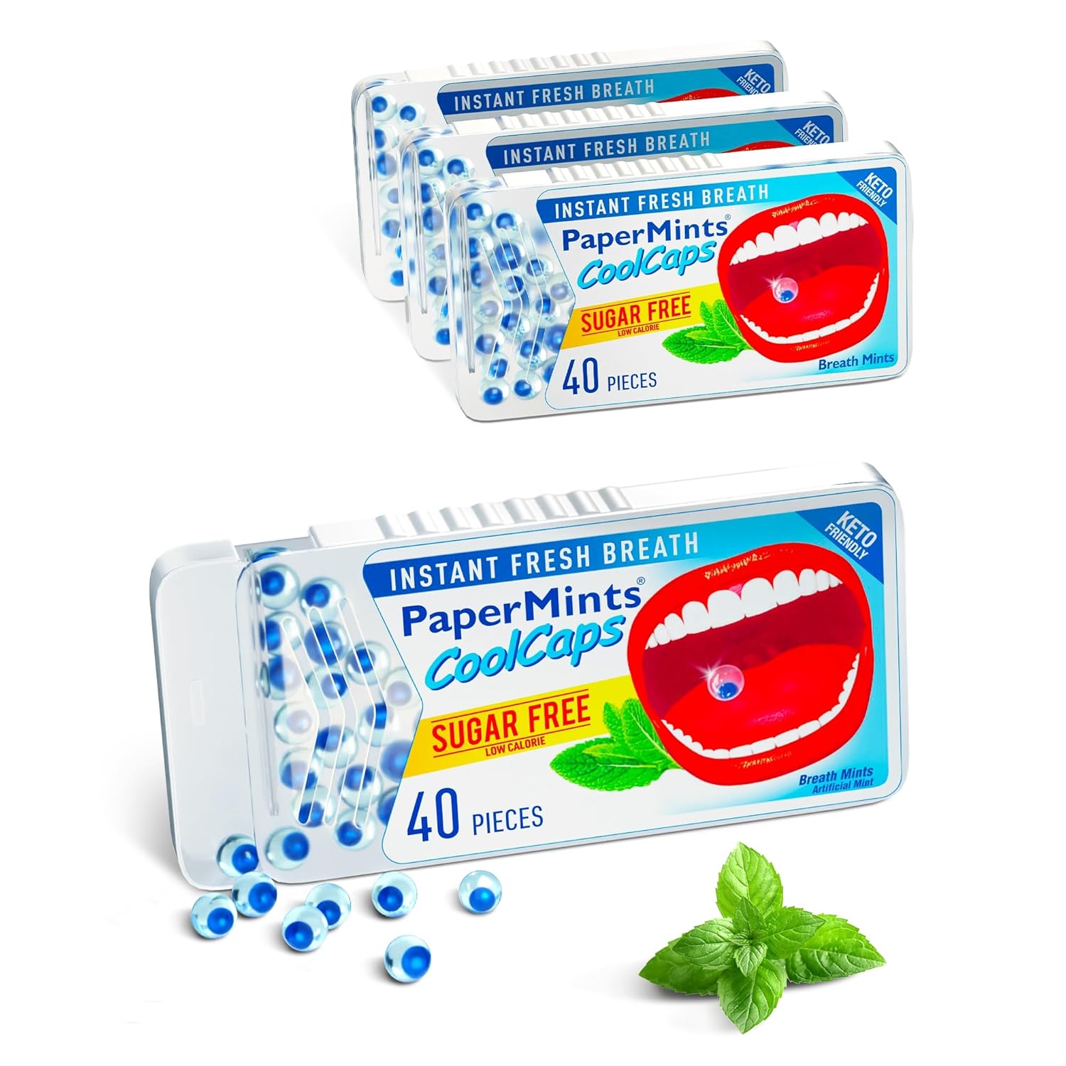 Papermints Breath Spray - Instant Fresh Breath 2 pack. Dry Mouth Spray Fresh Breath. Long-Lasting Freshness, Easy-To-Carry. Mint Halitosis Breath Freshener for Extreme Bad Breath for Adults