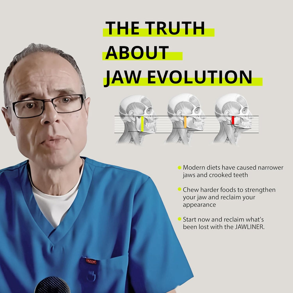 Jawliner® - Pioneers the Toughest Handmade 15x Harder Jawline Gum Includes 12 Weeks Coaching - Sugar-Free Mint Hard Gum - Jawline Exerciser for Mewing - Chewing Gum for Shaping the Jaw (2 Months Pack)
