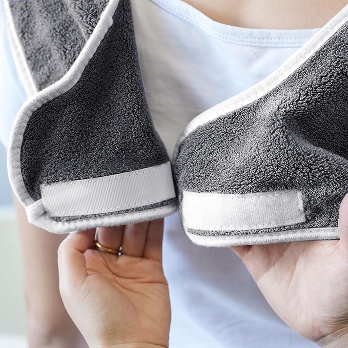 3 Pack Adult Bibs, Microfiber Super Soft Eating Cloth for Adults, Disabled, Adjustable, Dining Clothing Protector