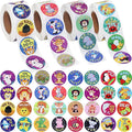 2000Pcs Reward Stickers, 4Rolls Animal Styles Teacher Motivational Sticker for School Classroom Supplies