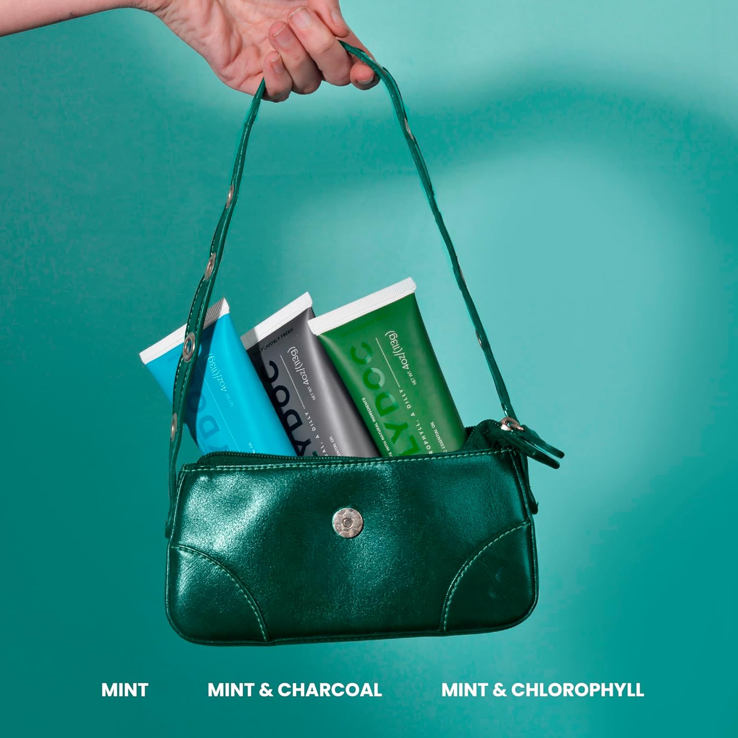 Fluoride-Free Mint Toothpaste for Fresh Breath, Gentle on Teeth, Natural Ingredients, Eco-Friendly Bioplastic Tube, Sustainable Oral Care for Adults and Kids (2 Pack, Mint)