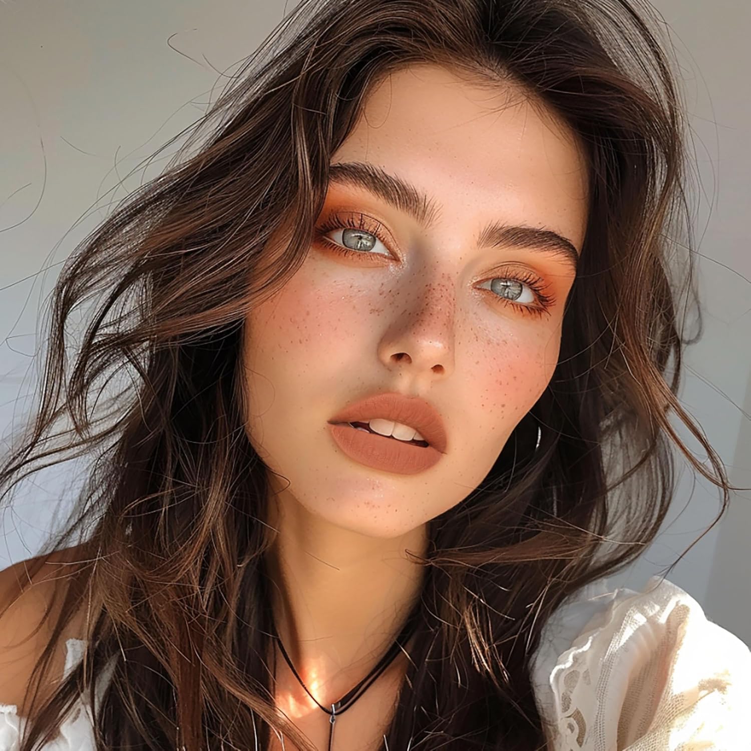 Peach Lipstick Matte for Women Superstay Nude Long Lasting Lipstick Smudgeproof Liquid Lipsticks Cruelty Free Lip Makeup, DM14 Peach Nude