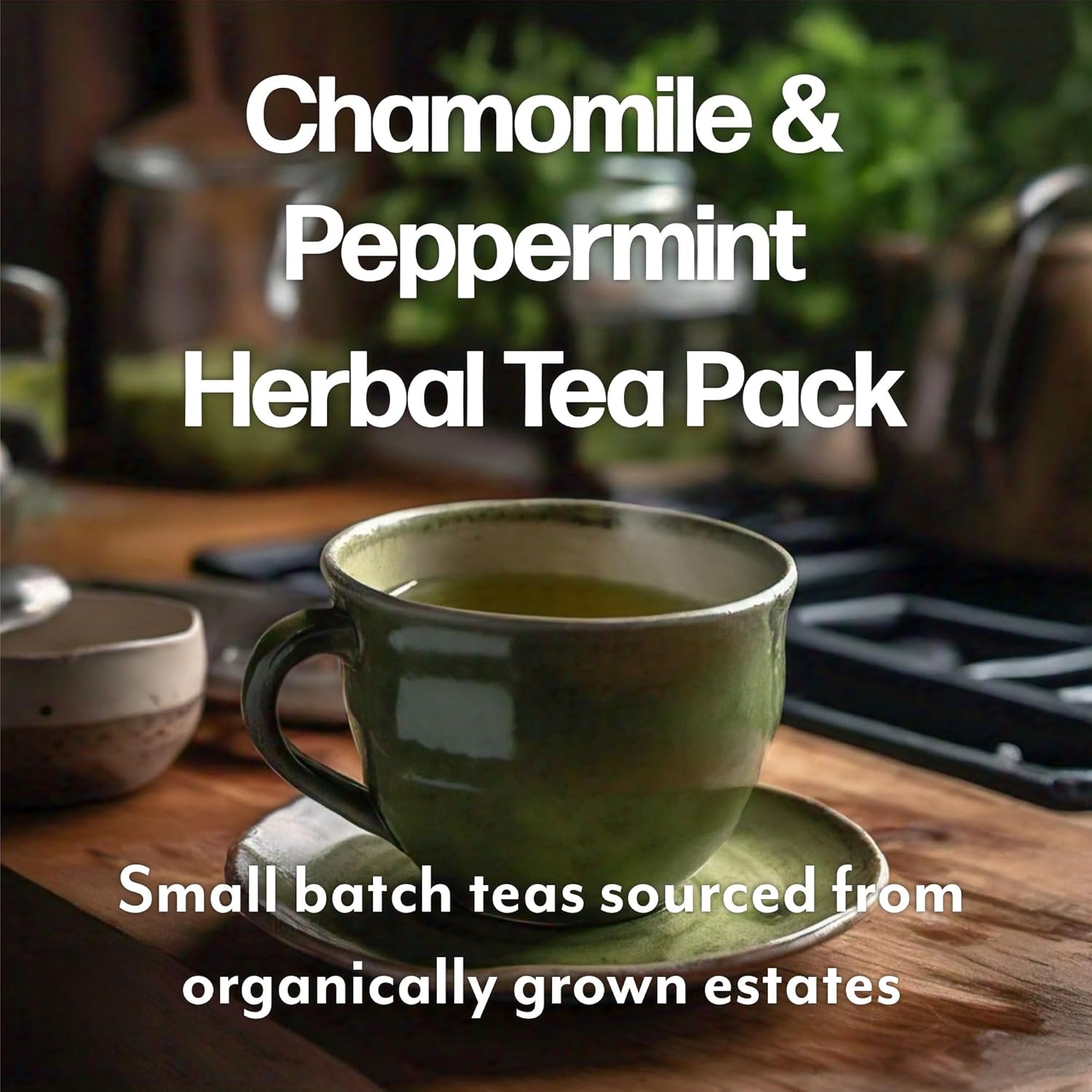 Maud's Organic Chamomile Lavender & Organic Peppermint Tea Bundle, 48 ct, Recyclable Single Serve Pods – 100% Gourmet Blended Tea Leaves, Compatible with Keurig K Cups Maker