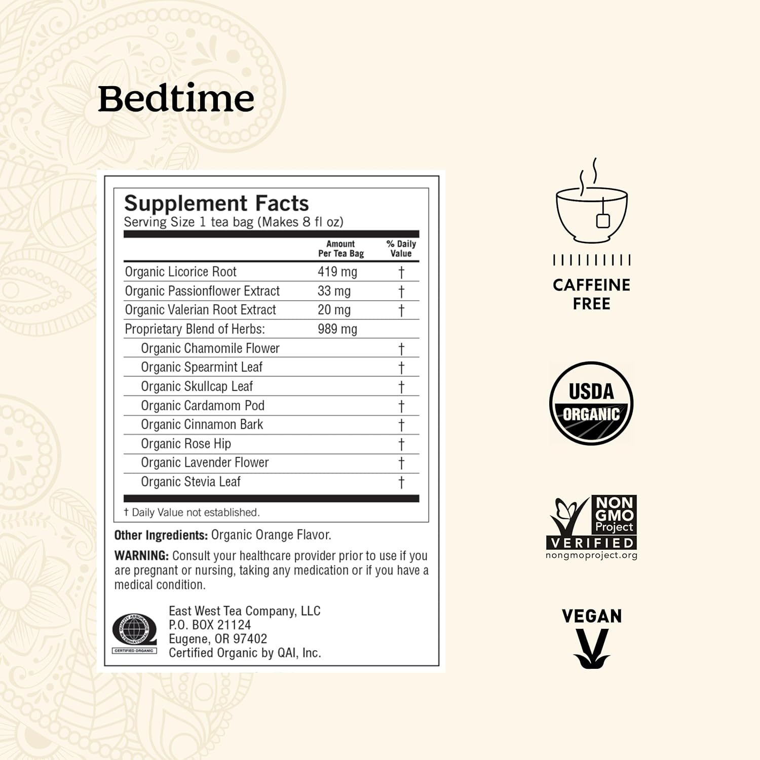 Yogi Tea Bedtime Tea - 16 Tea Bags per Pack (4 Packs) - Chamomile & Passionflower Herbal Tea Blend - Tea to Support a Good Night's Sleep - Includes Lavender, Licorice Root, Spearmint & Cardamom