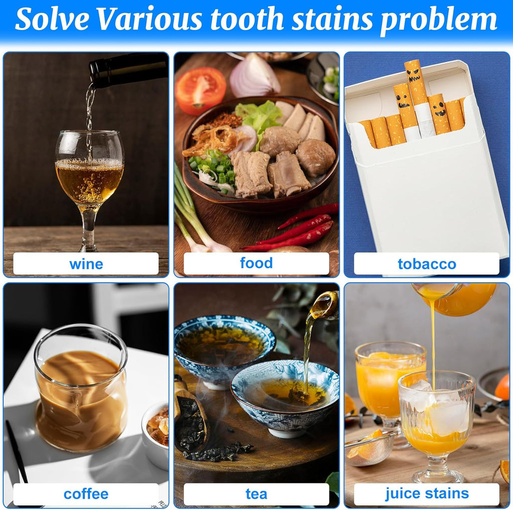 4 PCS Dental Tooth Stain Eraser Removers, Dental Plaque Tartar Eraser Polisher Professional Dental Picks Tooth Polisher and Plaque Remover for Teeth Whitening Polishing Adult Oral Care (4 Color)