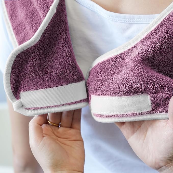 3 Pack Adult Bibs, Microfiber Super Soft Eating Cloth for Adults, Disabled, Adjustable, Dining Clothing Protector