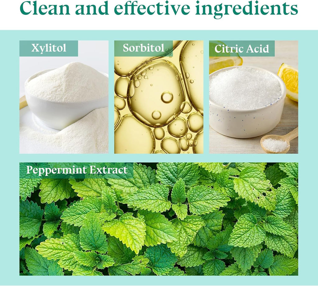 Toothpaste Tablets 90 Count,Portable Travel Toothpaste Tablets,Mint Flavors Mini Tooth Paste,Solid Travel Size Tooth Paste