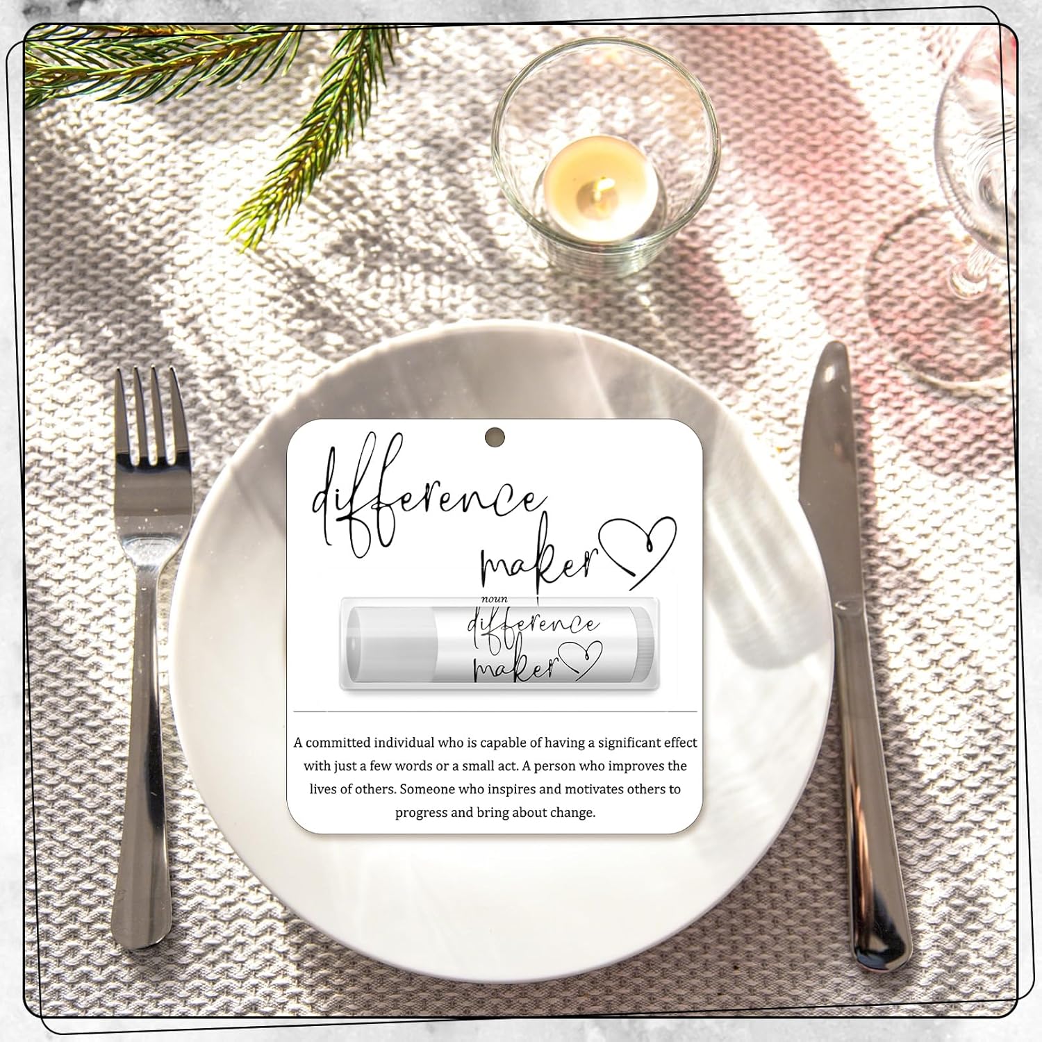 30 Pack Christmas Employee Appreciation Gift Lip Balms Bulk Staff Teacher Team Volunteer Thank You Gift Thanksgiving Christmas Appreciation Party Favor for Women Men(Classic,White)