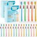 200 Pack Disposable Toothbrushes with Toothpaste, Individually Wrapped Soft Bristle Travel Toothbrush Bulk, Hotel Guest Amenities, Mint 3g Toothpaste Set for Camping, Donation & Oral Care Kit