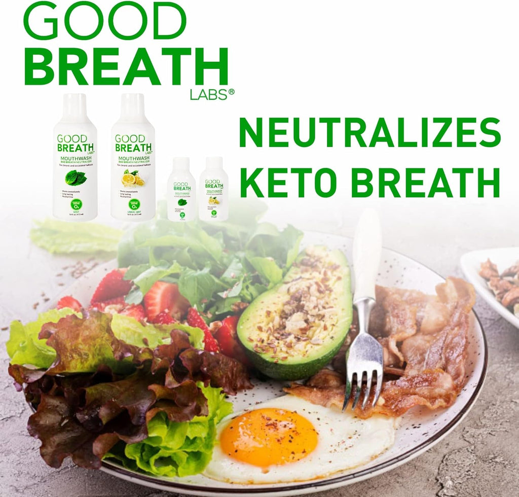 Goodbreath Mouthwash - Mint Mouth Rinse for Chronic Halitosis - New Ozone Technology Oral Rinse - Halitosis Treatment & Bad Breath Neutralizer - Mouthwash for Gum Diseases - Alcohol-Free | 16 Oz