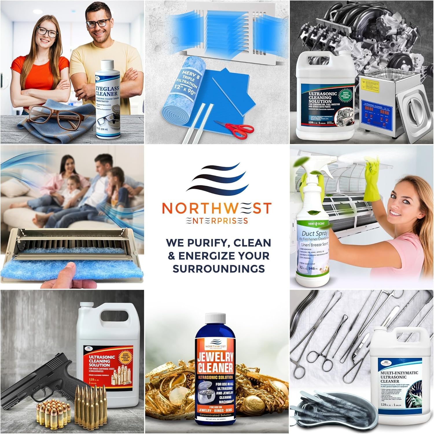 NORTHWEST ENTERPRISES Ultrasonic Retainer Cleaner Solution Concentrate for Ultrasonic Machines - Cleans Mouthguards, Invisalign & Nightguards - Odor, Stain & Discoloration Remover (8 oz)