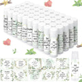 50 Pcs Christmas Christian Lip Balm Bulk Bible Verses Lip Balm Scripture Christian Gifts for Women Faith Religious Church Party Favor Inspirational Gift for Coworker Staff Employee(Eucalyptus Leaf)
