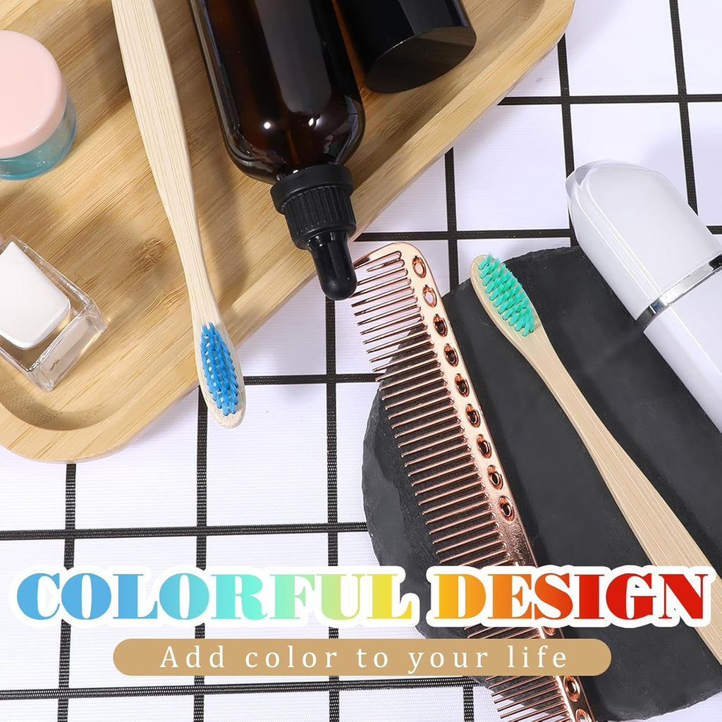 120PCS Bamboo Toothbrushes, Prepasted Disposable Toothbrush, Bulk Soft Bristle Toothbrushes for AdultsTravel Family Hotel Use and Homeless Gift, Individually Wrapped, 12 Color