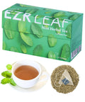 EZR Leaf Mint Herbal Tea, Caffeine Free Decaf, Pyramid Tea Bags 20 Counts 2.1 Once German Peppermint, Lemongrass, Licorice Blend for Relaxation, After-Meal, Bedtime