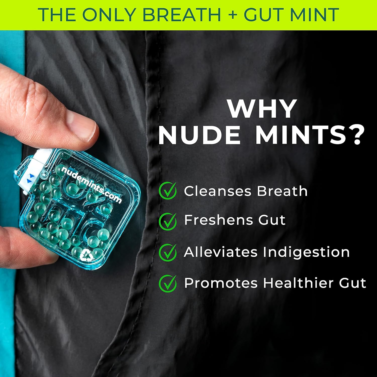 NUDE MINTS | Double Action Liquid Capsules | Mouth Watering Mint - Lasts 3x Longer - 3x Stronger - Extreme Bad Breath Solution For Adults - Sugar Free, 0 Calorie - Melon - 10 Pack - 300 Capsules