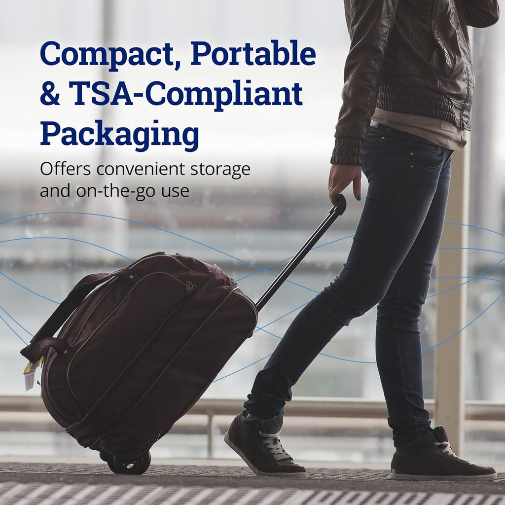 ZQuiet, Clean, Cleaning Solution for All Oral Appliances, Chlorine-Free, Fresh Mint Scent, Travel-Size, TSA-Compliant