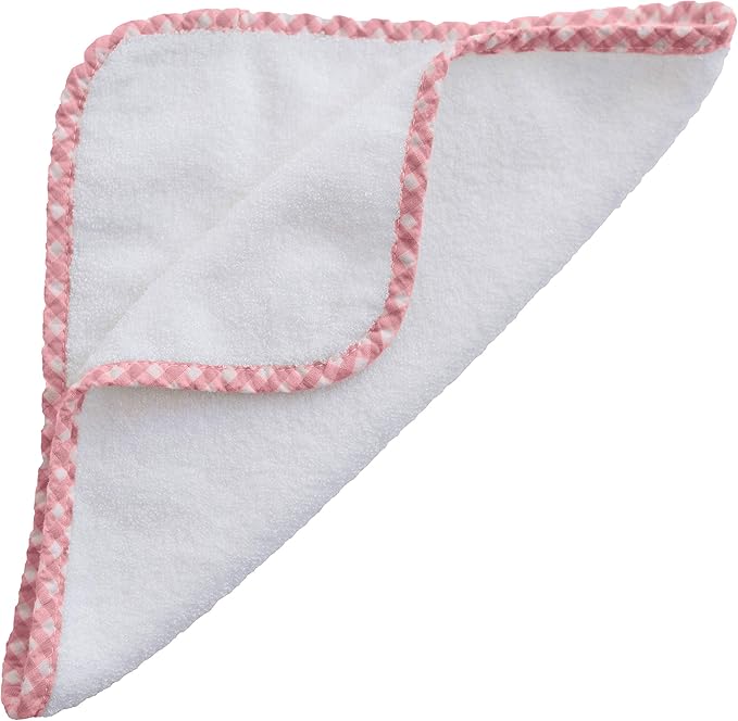 Channing & Yates Premium Boutique Baby Washcloths - (6-Pack) Organic Viscose Made from Bamboo Wash Cloths 2X Thick & Soft - Helps Eczema - Adult Face Washcloths - (Pink on White)