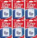 Super Deer Flat Dental Floss - Mint, PTFE Floss, Gentle on Gums, Expands & Stretches,Plaque Remover for Teeth, Shred Resistant, Floss Slides Smoothly, Easy to Use, 55 yd (6)