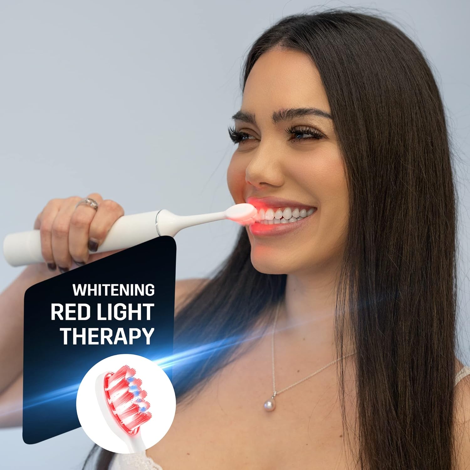 SPARX Toothbrush Replacement Heads, Brush Heads with Red Light Therapy for Gum Care, Replacement Brush Heads, White, 1 Pack