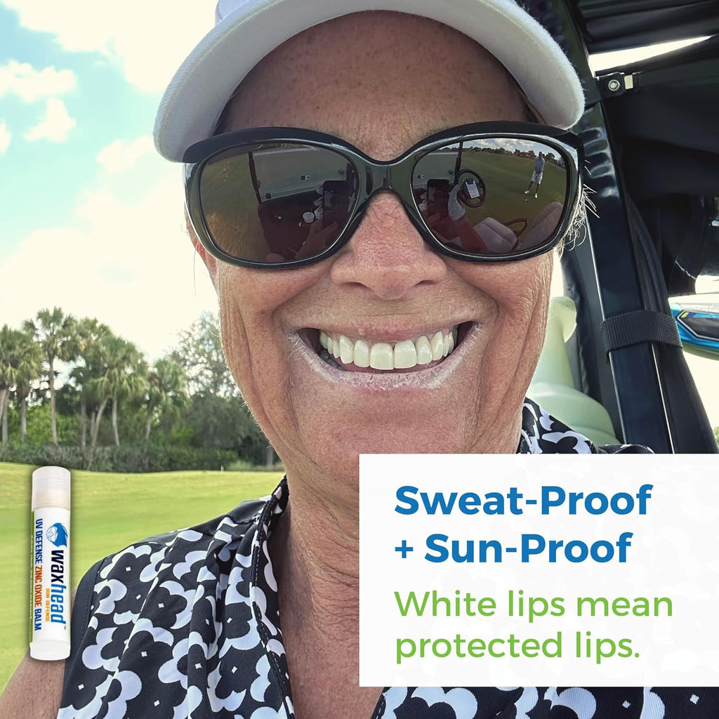 Waxhead Zinc Oxide Lip Balm – Reef Safe Sunscreen Lip Balm for Sensitive Skin, Non-Nano Waterproof Chapstick SPF with Lanolin + Shea Butter, Biodegradable Lip Sunscreen (Mint 4 Pack)