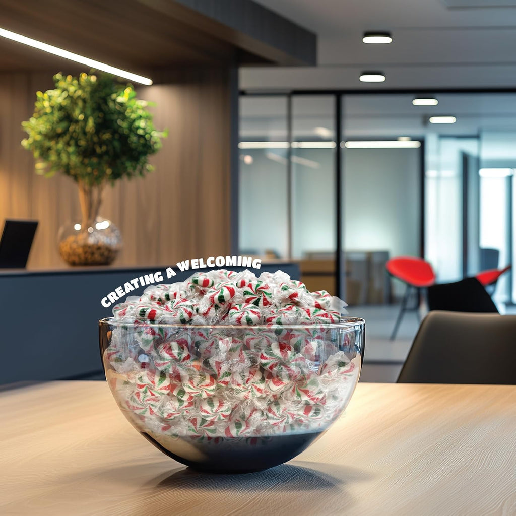 Starlight Mints - 2 Pound Pack (About 150 Count) - Peppermint Candy - Pinwheel Bulk Mints Individually Wrapped - Mint Candy for Office Bowls, Parties and Events (Pack of 2)