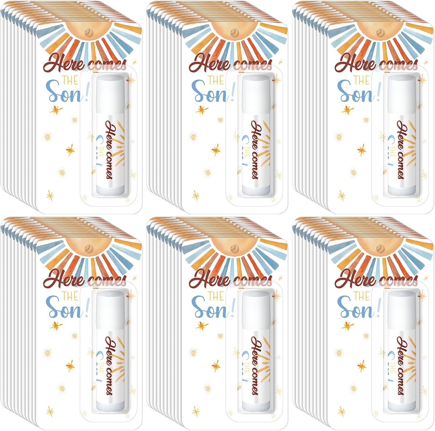 30 Pack Here Comes the Son Baby Shower Favors Games Prizes Party Gifts Bulk Sunshine Lip Balms for Winners Adults Guests Gender Reveal Favors Decorations Baby Shower Souvenirs Gift Bags Stuffers