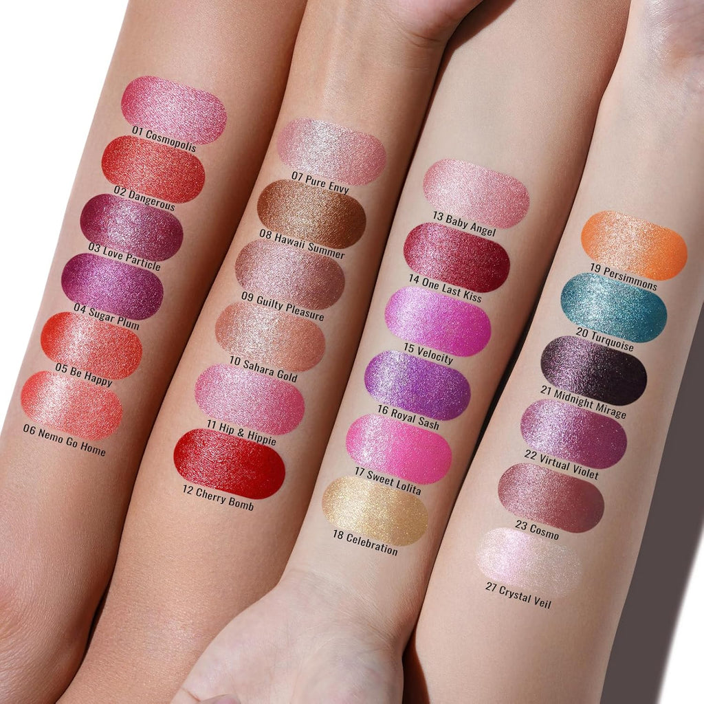 Oulac Purple Lipstick for Women with Metallic 3D Shine Lightweight Hydrating Formula, High Impact Lip Color, Vegan & Gluten Free Beauty, Full Coverage Lip Makeup, Virtual Violet(22)