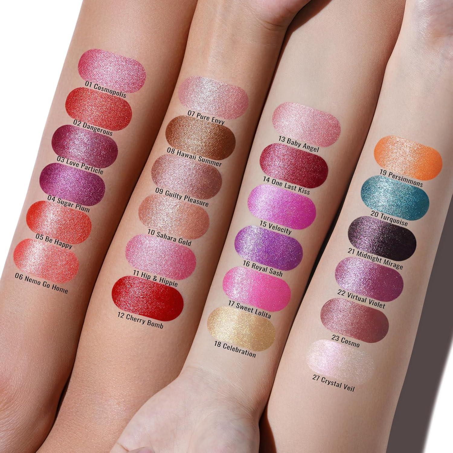 Oulac Purple Lipstick for Women with Metallic 3D Shine Lightweight Hydrating Formula, High Impact Lip Color, Vegan & Gluten Free Beauty, Full Coverage Lip Makeup, Virtual Violet(22)