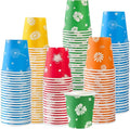500 Pack 3oz Disposable Paper Bathroom Cups, Colourful Floral Mouthwash Cups for Mouthwash, Parties, Travel, Office, Picnic and Events