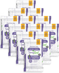 Simpleaf Flushable Wet Wipes Aloe Vera| Eco-Friendly, Paraben & Alcohol Free | Hypoallergenic & Safe for Sensitive Skin | Soothing Aloe Formula | (16 x 25 Counts Convenient Pack) 400 Counts Total
