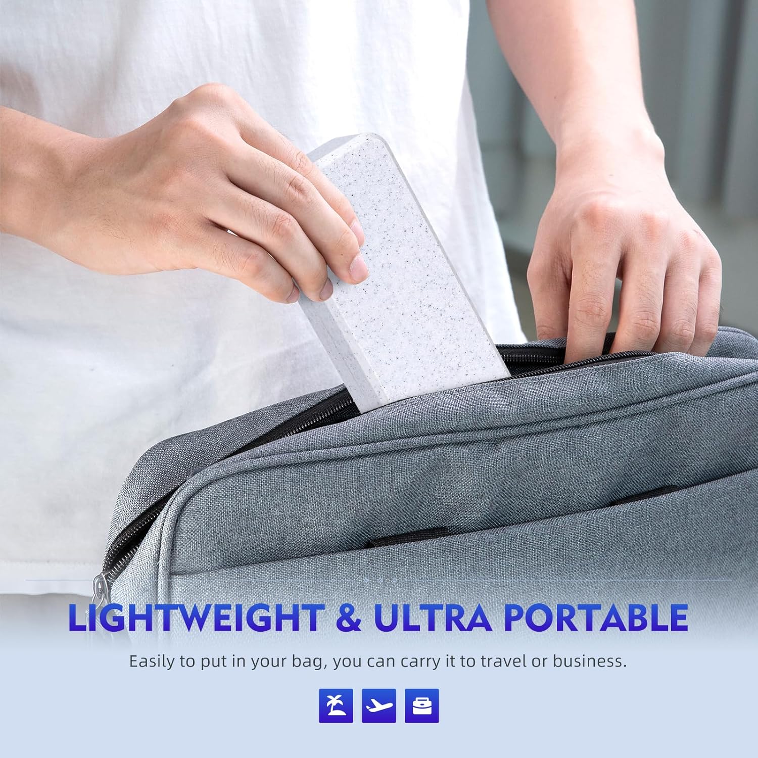 Magnetic Rechargeable Travel Case Compatible with Laifen Wave Electric Toothbrush, Waterproof, Hygienic, Easy-to-clean, Storage Holder for Toothbrush and Brush