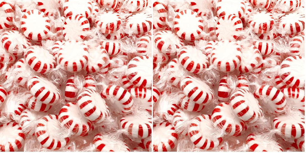 Starlight Peppermint Hard Candy | Bulk 2 Pounds | Individually Wrapped Mints | Refreshing Peppermint Candies (Pack of 2)