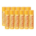 Burt's Bees Lip Balm - Original Beeswax 12 Count Pack in Bulk, Lip Moisturizer With Responsibly Sourced Beeswax, Tint-Free, Natural Origin Conditioning Treatment, 12 Tubes, 0.15 oz