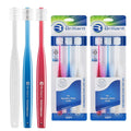 Brilliant Oral Care Adult Toothbrush with Soft Bristles, Round Head, and All-Around Clean for Teeth and Gums, Assorted Colors, 6 Pack