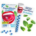 PaperMints CoolCaps - Instant Fresh Breath Mints Sugar-Free, 3 x Tubes of 18 capsules. Extreme Bad Breath Treatment for Adults