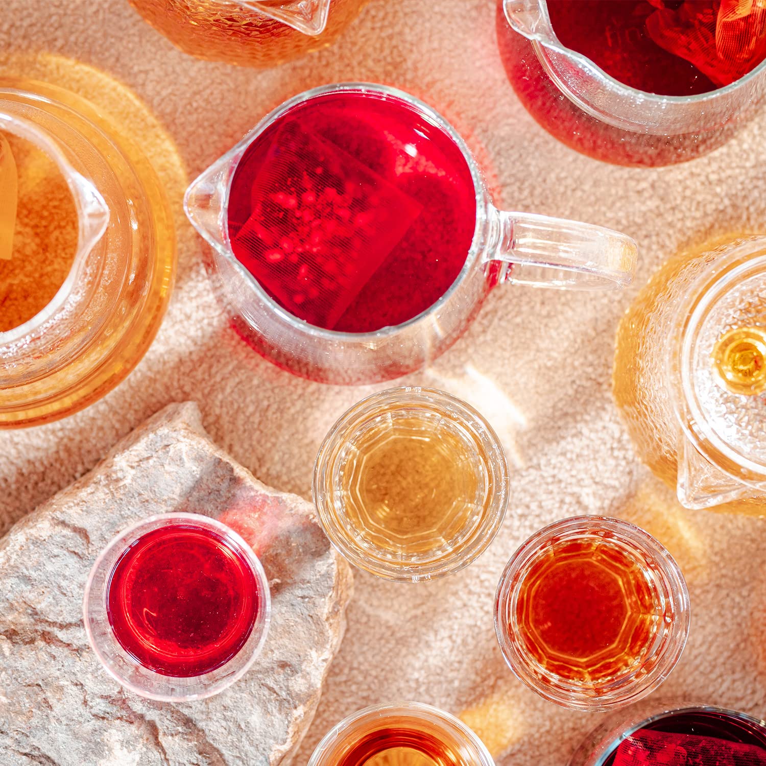 Grace Farms HERBAL TEA VARIETY Box (12 Enveloped Sachets) | 4 Naturally Sweet, Caffeine Free Flavors | Chamomile Citrus, Hibiscus Orange, Spearmint Rose, & Rooibos Chai | Organic, Fair Trade & Kosher | Gives Back 100% of Profits