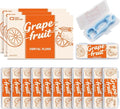 Travel Floss Picks, Grapefruit Flavor, Dental Floss for Adults, 120 Count (3 Boxes of 4 Travel Packs)