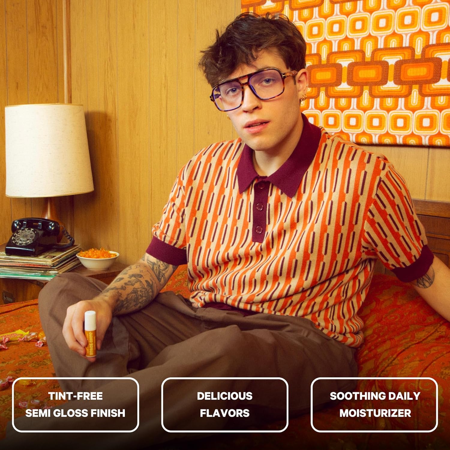 Wellness Jumbo Lip Balm - Salted Caramel Organic Flavored Balm (2 Pack)