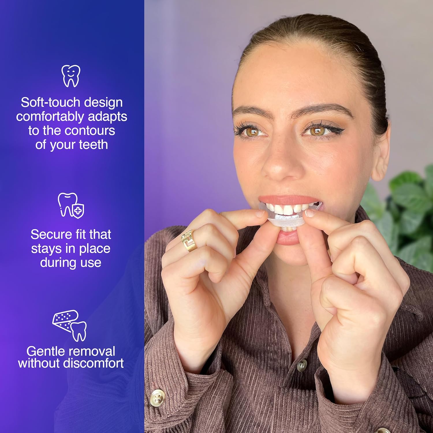GuruNanda Ready-to-Use Prefilled Whitening Trays (7 Treatments) with 8% Hydrogen Peroxide to Remove Surface Stains, Fast & Easy Teeth Whitening for Sensitive Smiles