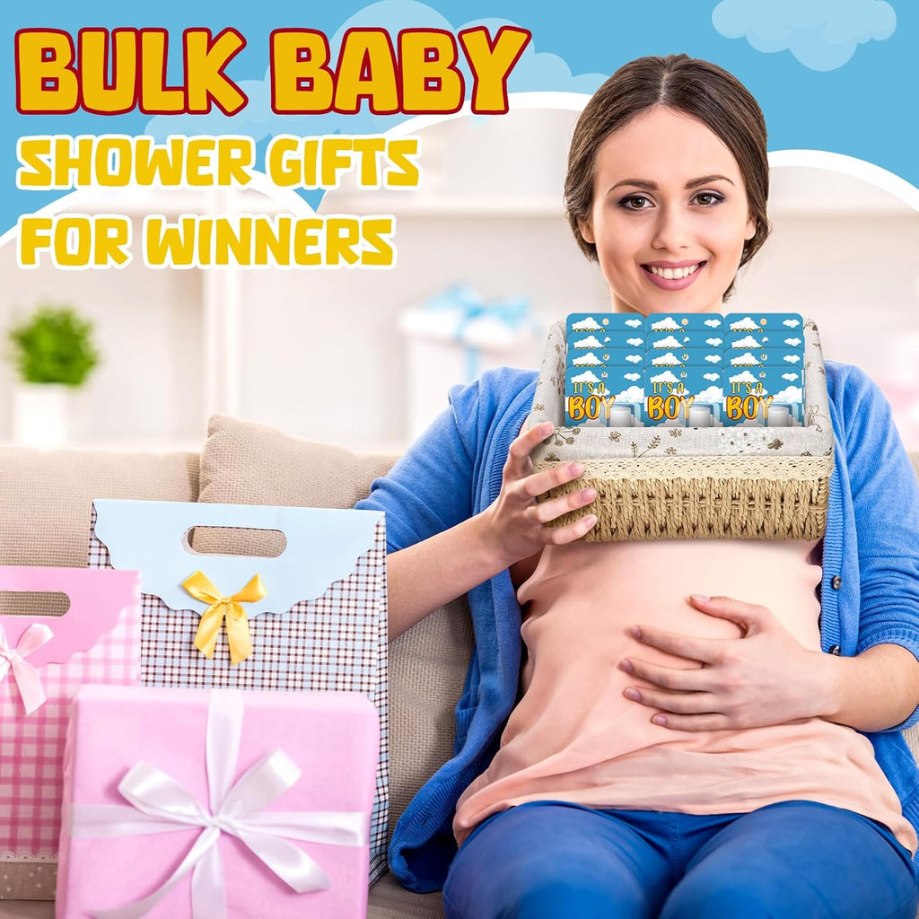 30 Pack It's a Boy Story Baby Shower Games Prizes Party Gifts Bulk Cow Lip Balms Favors for Winners Adults Guests Gender Reveal Favors Decorations Baby Shower Souvenirs Gift Bags Stuffers