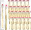 Tessco 500 Pcs Disposable Toothbrushes Individually Wrapped Soft Bristle Tooth Brush Set Travel Toothbrushes Bulk for Adults Oral Hygiene Dental Care Camping Guestroom Hotel(Yellow)