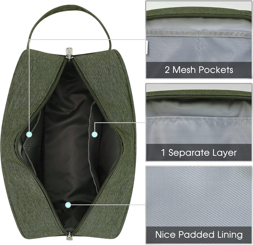 Narwey Travel Toiletry Bag for Women Traveling Dopp Kit Men Travel Bag for Toiletries Cosmetic Bag Makeup Bag Medicine Bag for Traveling