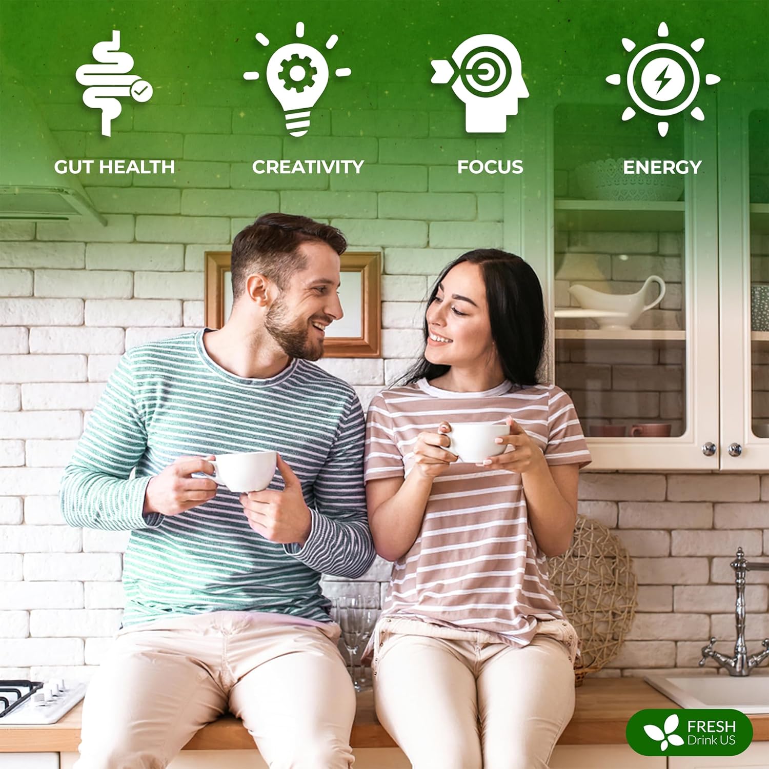 FreshDrinkUS, Super Soursop Herbal Tea – 40 Tea Bags | Soursop, Ginger, Turmeric, Lemongrass, Cinnamon, Black Pepper & Peppermint | Caffeine-Free, Natural Flavor, Plant-Based Blend | Sugar-Free