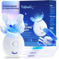 VieBeauti Teeth Whitening Kit with LED Light for Sensitive Teeth, 35% Carbamide Peroxide, Remineralizing Gel for Fast Results Mint